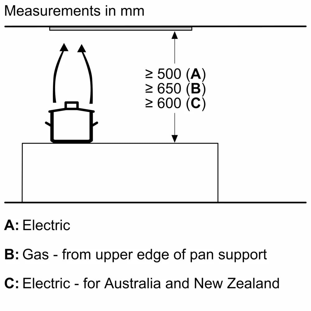 N 70 Canopy cooker hood - 70 cm - Black