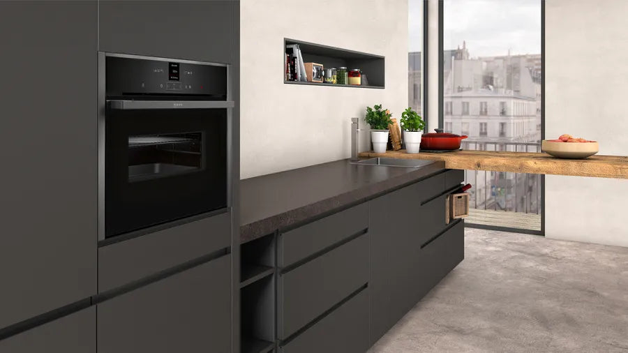 N 70 Built-in compact oven with microwave function - Morgans Kitchens & Bedrooms