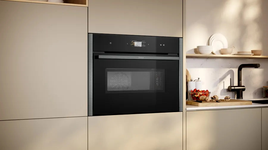 N 90 Built-in compact oven with microwave function - Morgans Kitchens & Bedrooms
