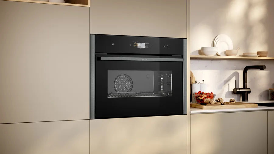 N 90 Built-in compact oven with steam function - Morgans Kitchens & Bedrooms