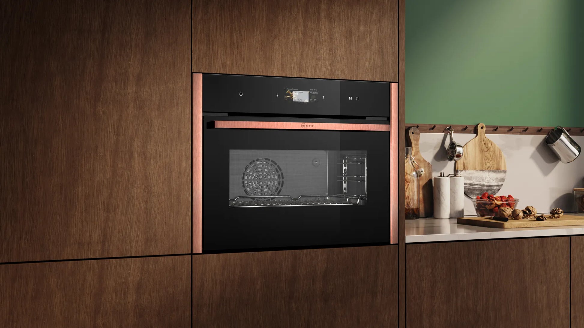 N 90 Built-in compact oven with steam function - Morgans Kitchens & Bedrooms