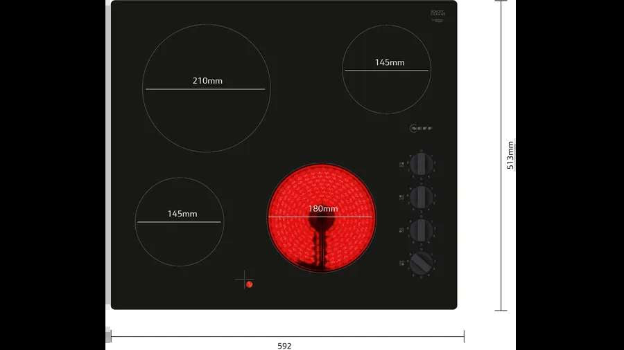N 30 Electric hob - Morgans Kitchens & Bedrooms