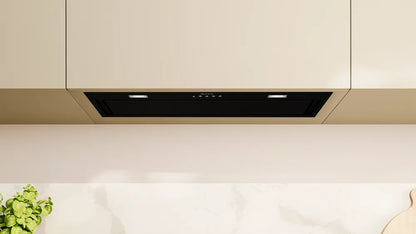 N 70 Canopy cooker hood - 70 cm - Black